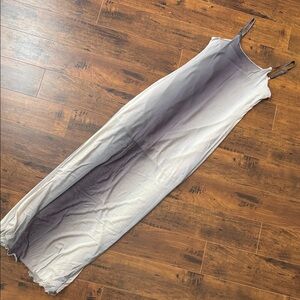 Streetwear Society Gradient Maxi Dress - Gray and White
